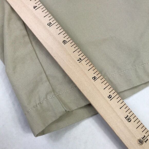 Tommy Hilfiger Womens Cotton Chino Khaki Shorts Beige Flat Front Pockets Size 4 - Picture 6 of 11